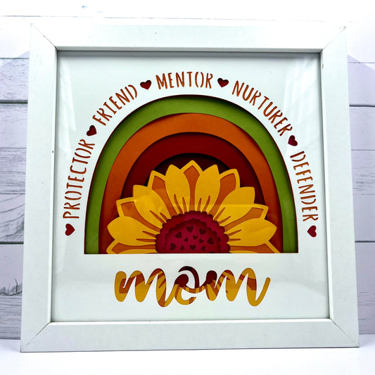 MOM Sunflower |Gift for mom | 8x8