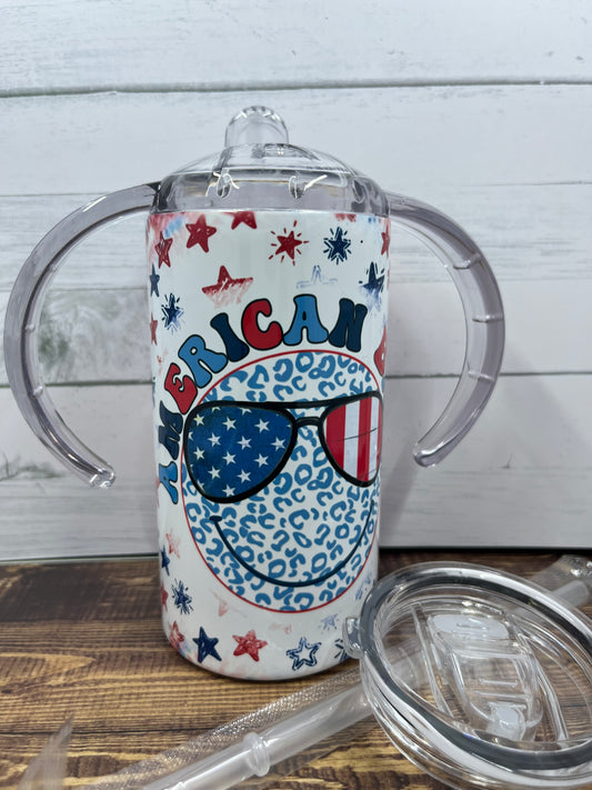 Celebrate Freedom with our 12oz American Babe Sippy Cup for Kids!