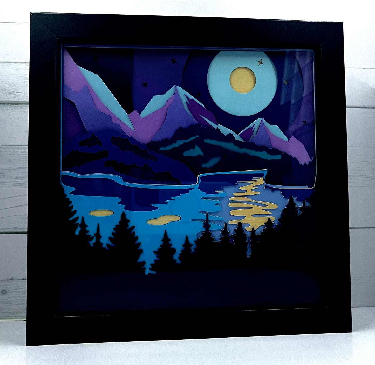 Purple Mountain Moon | 8x8